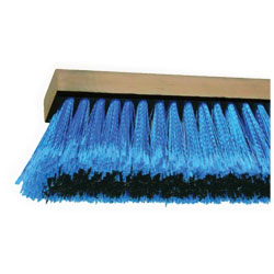 24" - Synthetic Fiber Fine & Coarse Push Broom / Blue Boy