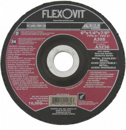 Grinding Wheels - Aluminum Oxide - Type 27 / A Series *HIGH PERFORMANCE™