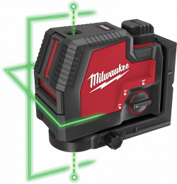 Laser Level (Kit) - Green - Cross Line & Plumb Points / 3522-21