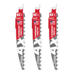 6" 3 TPI The AX™ with Carbide Teeth for Pruning & Clean Wood SAWZALL® Blade 3PK