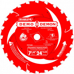 Circular Saw Blade - 7-1/4" - 24T / D0724DA *DEMO DEMON