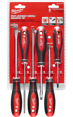 Screwdriver Set - Phillips/Slotted - Magnetic / 48-22-2706 (6 PC)