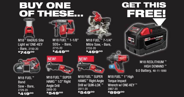 Milwaukee's BIGGEST Deals at Calgary Fasteners & Tools' Cut the Cord Event