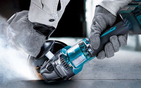 Angle Grinder in Action