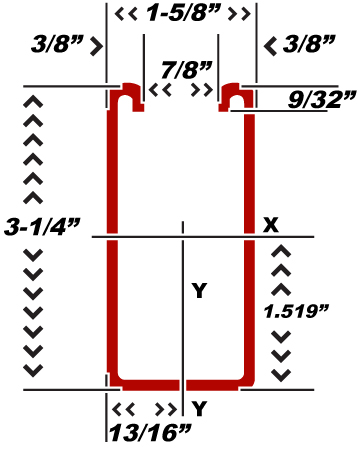 3-1/4" Strut Diagram