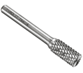 Premium Carbide Burr SB-1 DC 1/4"x5/8"x1/4" CYL.-END CUT Double Cut - *TYROLIT