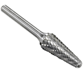 Premium Carbide Burr SL-1 DC 1/4"x5/8"x1/4" BALL NOSE CONE Double Cut - *TYROLIT