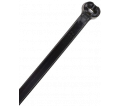 Standard-Duty Metal Tooth Cable Ties - 7.5" - Black