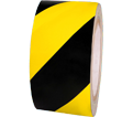 Reflective Tape - 2" - Black & Yellow Hatch / RST106 *ENGINEER GRADE