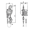 2 Ton 15' Lift L-90X Series Chain Hoist - Super Heavy Duty - *JET