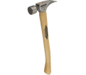 14 oz Titanium Milled Face Hammer with 16 in. Curved Hickory Handle