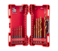 SHOCKWAVE Impact Duty™ RED HELIX™ Titanium Drill Bit Set – 10PC