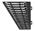 15pc Metric Flex Head Ratcheting Combination Wrench Set