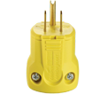 3-Wire Male Plug - 15A - Yellow / AH5965Y *ARROWHART