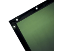 Transparent Welding Curtain - 14mm - Green - 6' x 8' - *JACKSON SAFETY