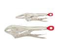 2Pc 10 in. Curved Jaw & 6 in. Long Nose TORQUE LOCK™ Locking Pliers Set