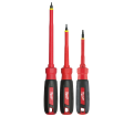 3-Piece 1000V Insulated Screwdriver Set w/ Square Drive