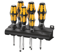 932/6 Screwdriver set Kraftform Wera: Chiseldriver and rack