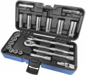 3/8″ Drive 12-PT SAE Socket Wrench Set - 21 PC