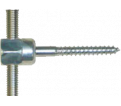 Sammys Horizontal Wood Threaded Rod Anchor - 3/8" Rod - 1/4"x2"