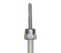 Sammys Vertical Steel Threaded Rod Anchor - 3/8" Rod - 1/4"-14 x 1"