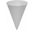 Water Cups - 4 oz - Paper Cone / 4BRU (5000/CS)