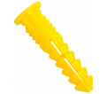 Plastic Plug - 8-10-12 x 1-1/4" - Yellow / UYP (JUG)