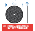 1-1/4 In. Fiberglass Reinforced Cut-Off Wheel