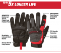 High-Performance Gloves - Unlined - Synthetic Leather / 48-22-873 Series *DEMOLITION