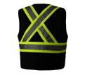 Black Hi-Viz Safety Vest - 2/3XL - *PIONEER