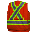 Hi-Viz Orange Surveyor's Safety Vest - L - *PIONEER