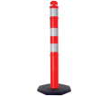 Reflective Traffic Post Delineator w/ Base