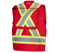 Surveyor's/Supervisor's Vest - Red Cotton / 694 Series