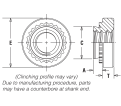 Self-Clinching Nuts - 1/4-20 - Zinc / S-0420-1ZI