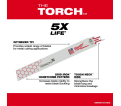 6 in. 10 TPI THE TORCH™ SAWZALL® Blades 5PK