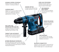 PROFACTOR 18V Hitman Connected-Ready SDS-max® 1-9/16 In. Rotary Hammer Kit with (2) CORE18V 8.0 Ah PROFACTOR Performance Batteri