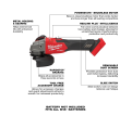 M18 FUEL™ 4-1/2" / 5" Variable Speed Braking Grinder, Slide Switch Lock-On