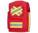 Surveyor's/Supervisor's Vest - 600D PU-Coated Oxford Polyester – Red – S - *PIONEER