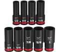 9PC SHOCKWAVE Impact Duty™ 1/2" Drive SAE Deep 6 Point Socket Set