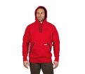 Heavy Duty Pullover Hoodie - Red L