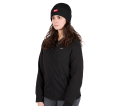 Rib-Knit Cuffed Beanie - Black