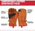 Goatskin Leather Gloves - L