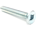 Flat Head 1/4" - 20 Recex® Machine Screws / Zinc (PKG)