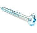 Round / Washer Head 8 Robertson Wood Screws / Zinc (BULK)