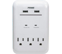 Wall Outlet & Charger - USB - White / PBUSB343S