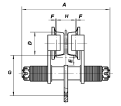 5' Lift - Super Heavy Duty Mini-Mite II Lever Chain Hoist - 1-1/2 tons 