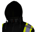 Safety Hoodie - Poly Fleece - Black / 6925BK Series