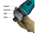 1/4" Cordless 4-Mode Impact Driver with Brushless Motor