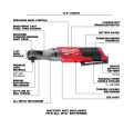 M12 FUEL™ 3/8 in. Ratchet 2 Battery Kit