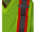 Hi-Viz Yellow/Green Traffic Micro Mesh Long-Sleeved Safety Shirt - L - *PIONEER